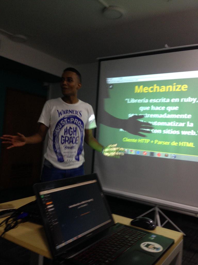 robermiranda's tweet image. Ahora alfonso mancilla at #rubybaq