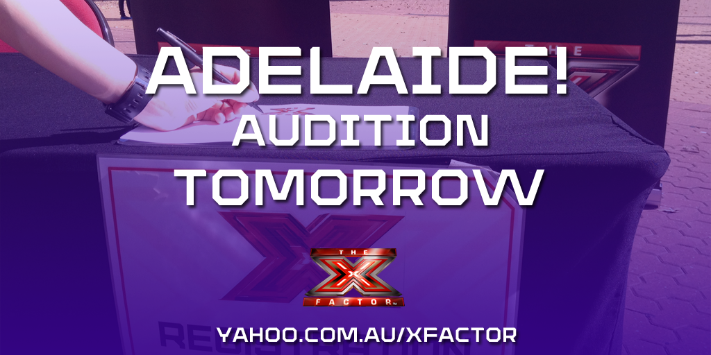 thexfactorau's tweet photo. You better believe we'll be hashtagging #RADelaide. Auditions @AAMIstadium, 11am-5pm: http://t.co/p9FSv1npvY http://t.co/DKIg4IN0FS