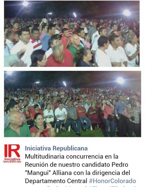 1887ANR's tweet photo. Multitudinaria presencia de dirigentes del Departamento Central en San Lorenzo. 
Pedro "Mangui" Alliana Presidente!!! http://t.co/MrSWnQiec5