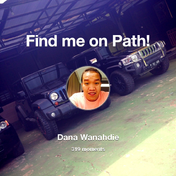 Wanahdie's tweet photo. I've shared 319 memories with my friends on #Path - see them now at http://t.co/ZA5W4CpdVs! #thepersonalnetwork http://t.co/UhivQO4adw