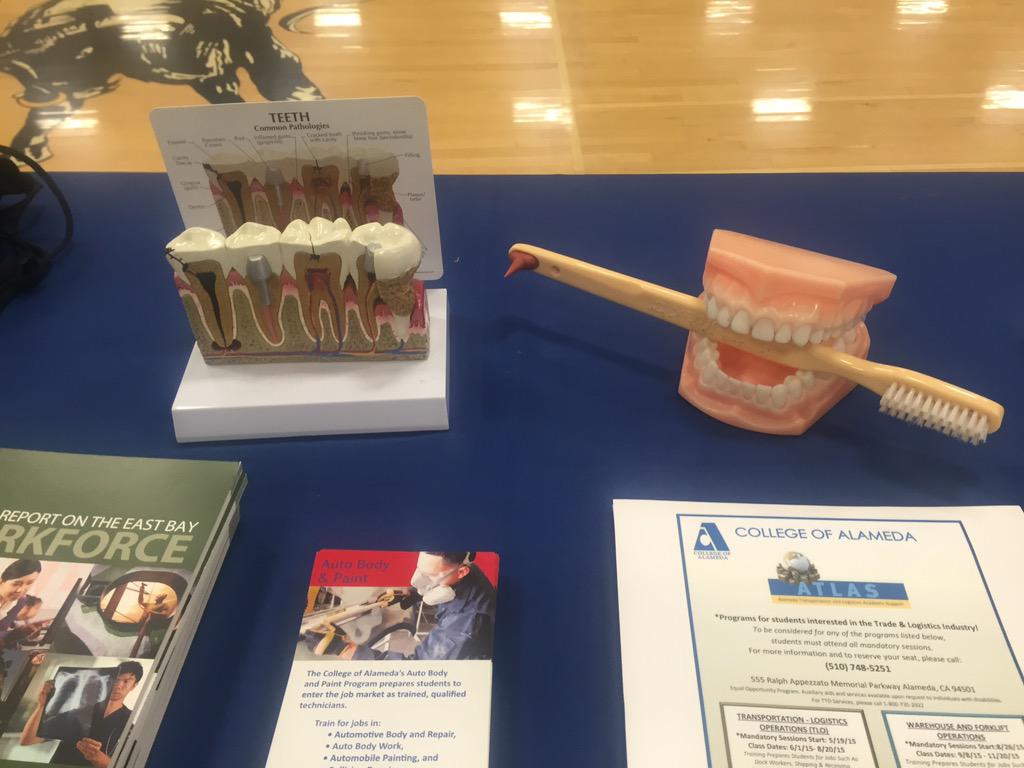 PerlasChar's tweet photo. @CollegeAlameda Great day at the Granada High School CTE Fair! #CTEMonth http://t.co/maAQiXw4cS