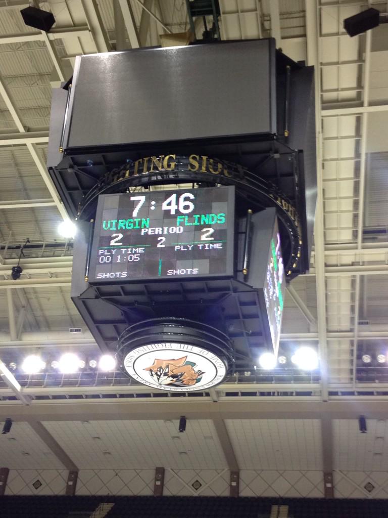 KTS_Sports's tweet photo. The Virgins have popped a boner with a great short-handed goal from  @RyanNovo5 that ties the game at 2-2. http://t.co/fIOqXZrDHT