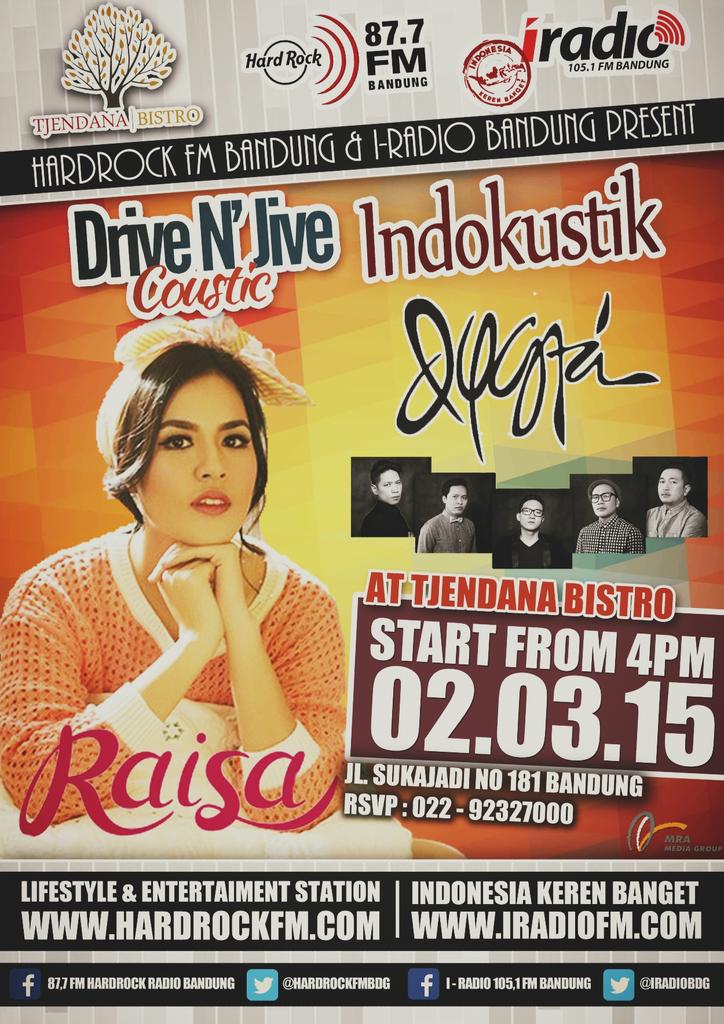 Rdyalfian's tweet photo. @raisa6690 Live!! at @tjendanabistro 02/03/15. Jl Sukajadi 181 - Bandung http://t.co/rt4ketbkeY