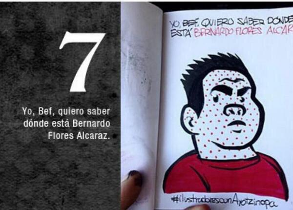 TapiaFernanda's tweet photo. “@epigmenioibarra: 7 Bernardo #AyotzinapaNoSeOlvida #FueElEstado  #PeñaEstasDespedido http://t.co/UwsZQa6FOU”