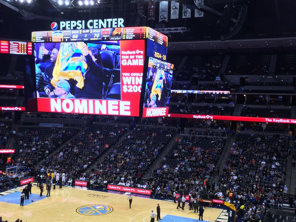 aarnopoulos's tweet image. At the @denvernuggets game and I watch the screen for most of the game. #ComputerScienceProblems