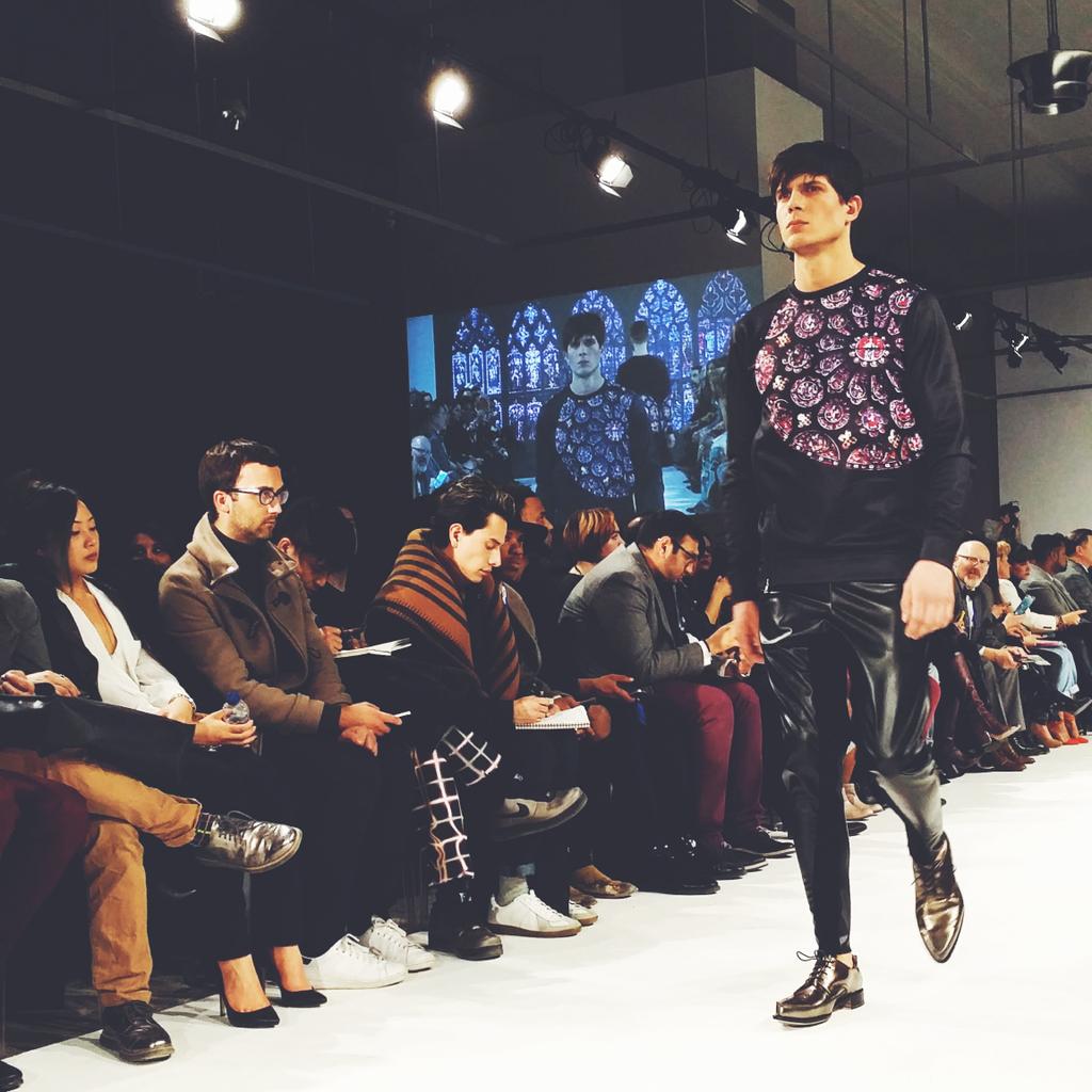 TheBiancaT's tweet photo. I spy @joannejin and @matthewbiehl in this pic by @Fashionights at @TOM_FW http://t.co/aQQmgobmcA #sharpstaff