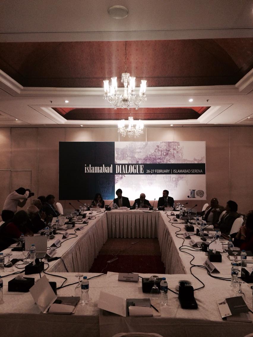 fahdhumayun's tweet photo. #IslamabadDialogue4 @JinnahInstitute @sherryrehman @cdrindia Salman Bashir, Najmuddin Shaikh @suhasinih @jomalhotra http://t.co/1e42w5ggkI