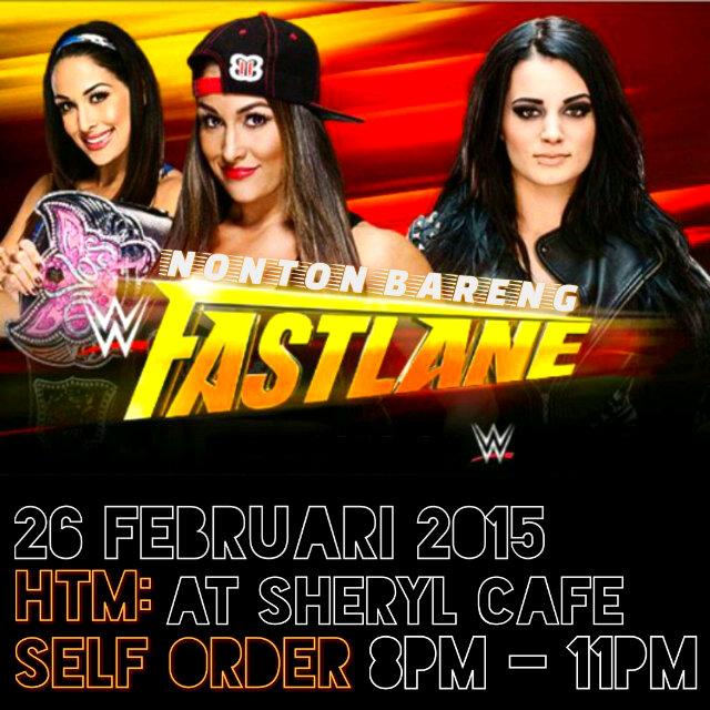 Yang di CIREBON MALAM INI ayo ikutan NOBAR "WWE PPV FASTLANE" di @SherylCafe234 jam 8 malem | ”