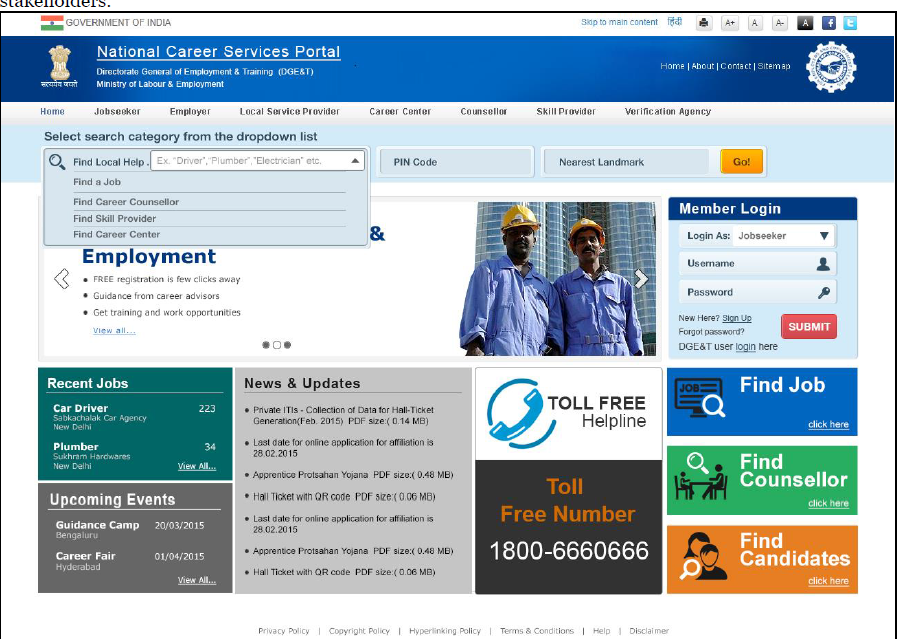 SurabhiDewra's tweet image. Received preview screenshots from Ministry of labour on their Career Service Website for feedback/Recco. #NeatWork