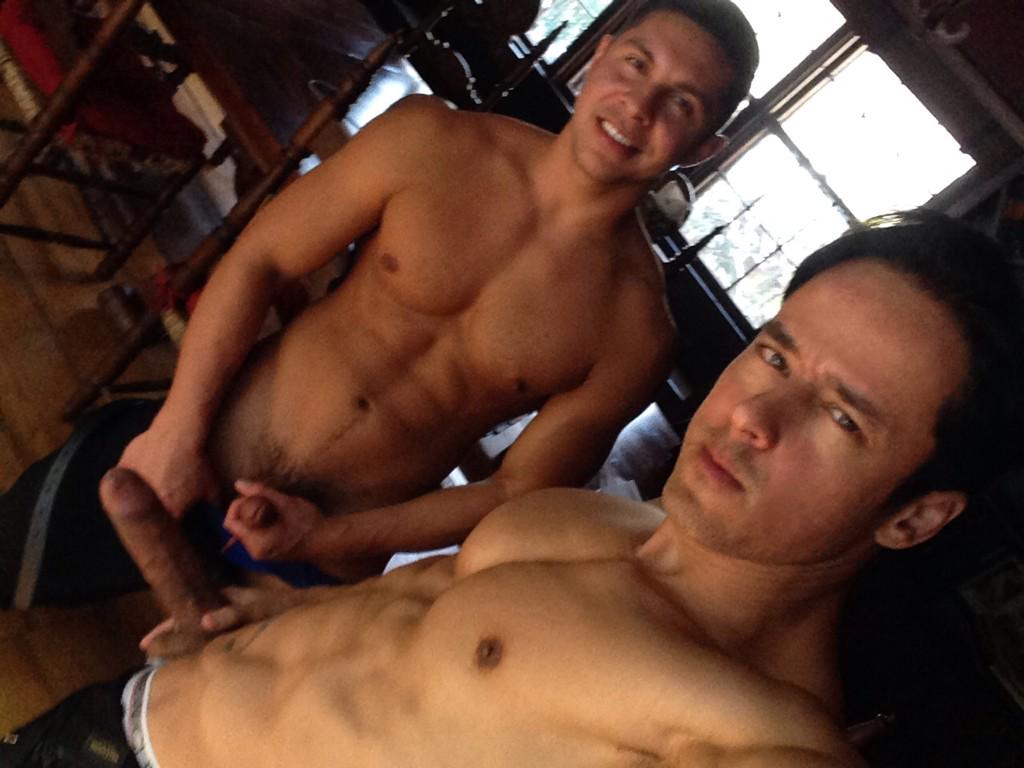 Rafael Alencar and Seth Treston in a hot scene today for men.com coming up soon!