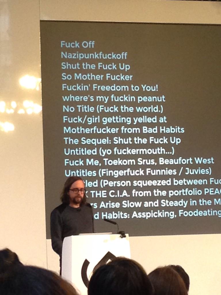 I hope this talk never ends. Jer Throp at FutureEverything #futr