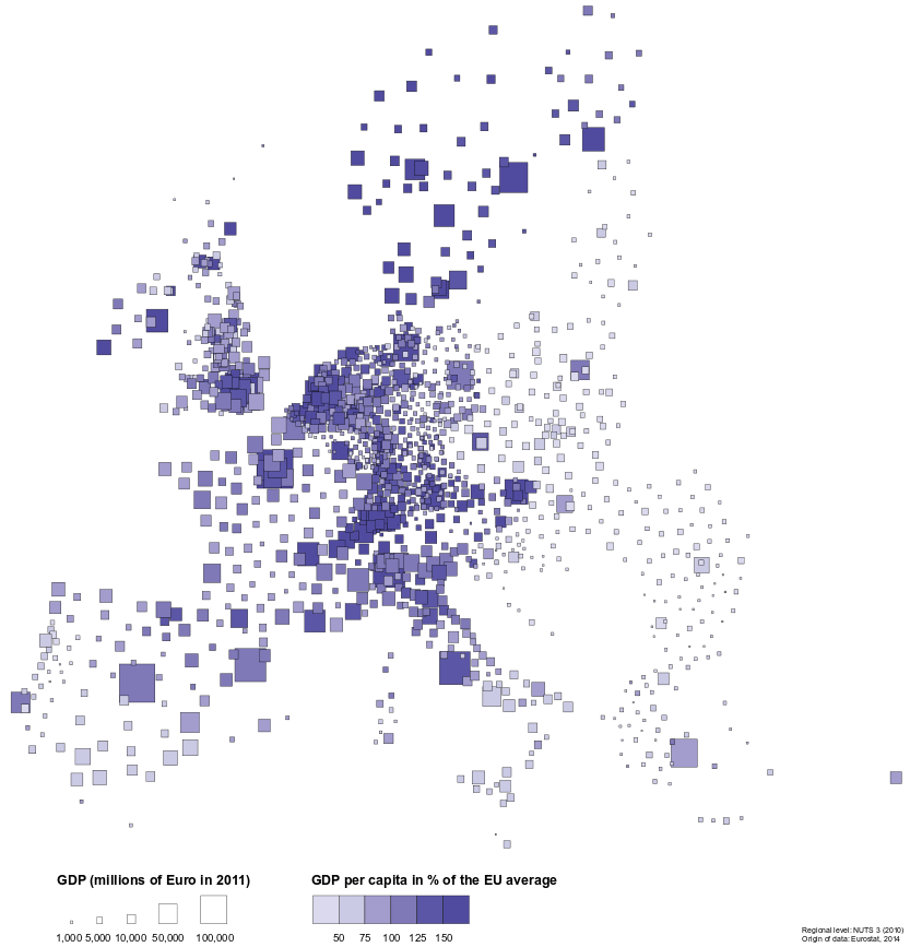 Un Jour Une Carte On Twitter Le Pib Par Habitant En Europe