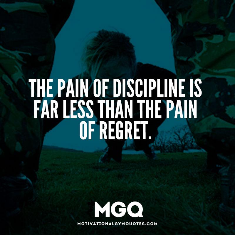 Gym Motivation on Twitter: "The pain of discipline is far less than the