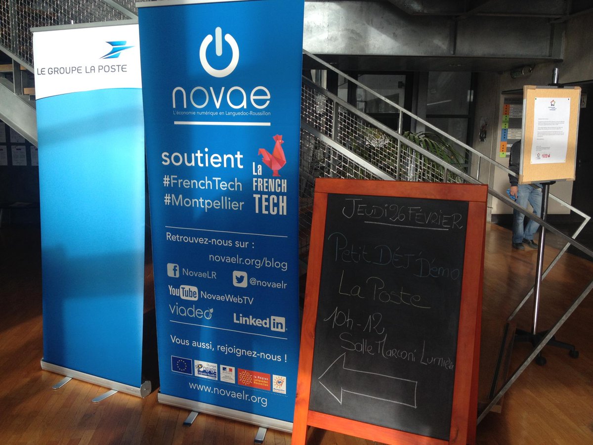Dans 15 min P'tit Déj' Démo #LaPostebizLR <a href="/novaelr/">NOVAE LR</a> #Montpellier