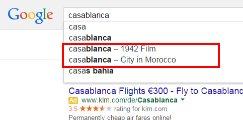 pip_net's tweet image. Google testing Knowledge Graph entities in query suggest feature. #ThingsnotStrings cc: @rustybrick