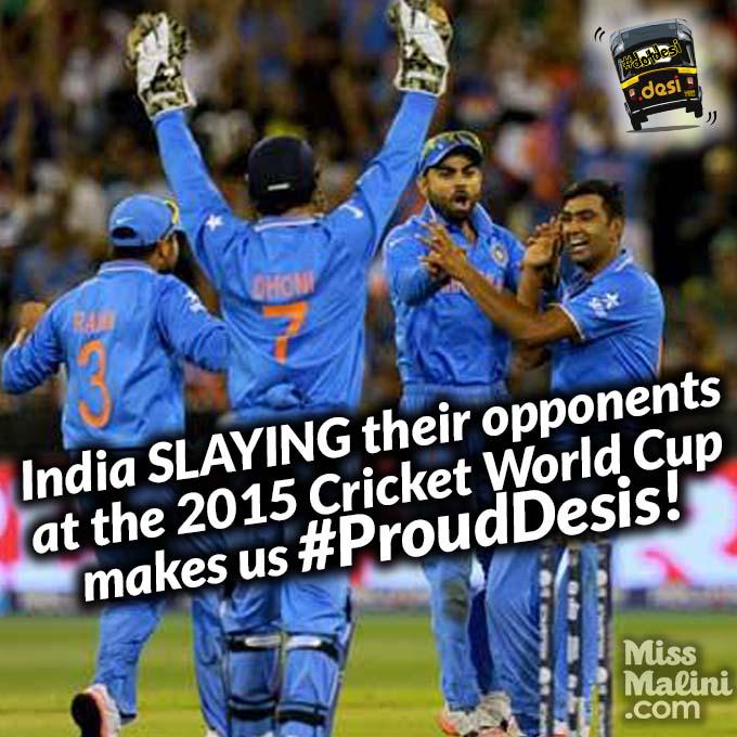 MissMalini's tweet photo. Today's #DesiThursday is in honour of our amazing cricket team killing it at the #CWC15! @dotdesi http://t.co/paHAV8KpC2