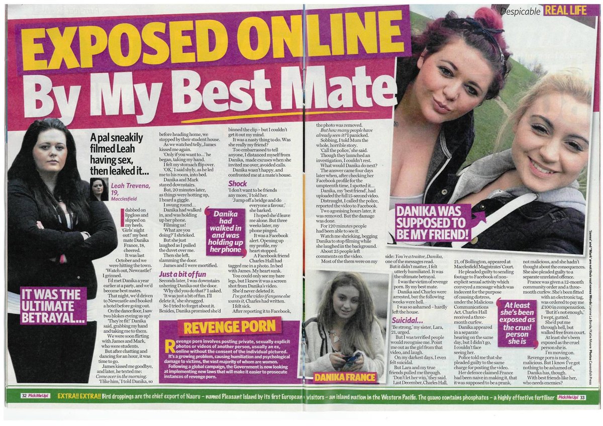 Cavendish Press (@cavendishpress) on Twitter photo Brave victim of revenge porn told us her shocking story of betrayal. Today in <a href="/PickMeUpMag/">Pick Me Up! Magazine</a> #revengeporn Brave victim of revenge porn told us her shocking story of betrayal. Today in <a href="/PickMeUpMag/">Pick Me Up! Magazine</a> #revengeporn