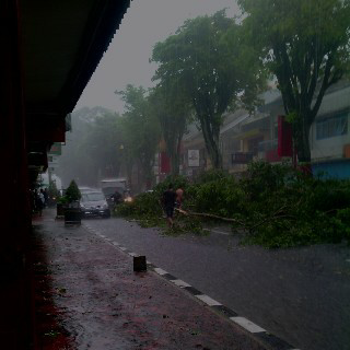 Deviezta08's tweet photo. Magelang hujan angin ngeriii http://t.co/r4MWxDWuPx