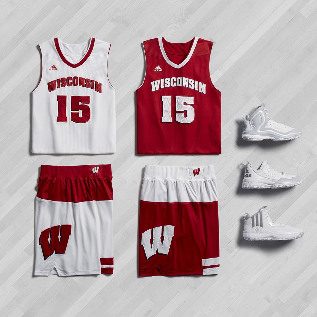 FIRST LOOK: Wisconsin basketball "March Madness" uniforms with Rose, Lillard &amp; Wall shoe options
