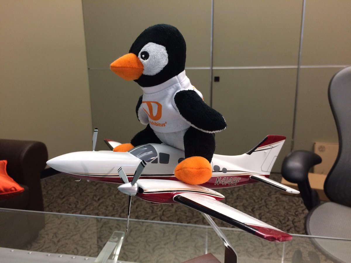 Gus Flambo is ready the jet on over to #Exhibitorlive.  #Exhibitus #designmatters