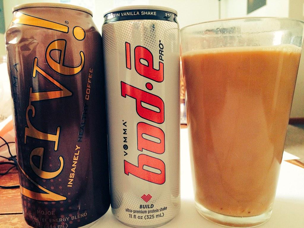 BodeProHealth's tweet image. Verve Mojoe + Bode Build = breakfast and coffee in ONE! And it tastes...of course...delicious!!!