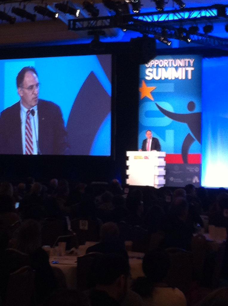 ServeUSA2gether's tweet image. .@BeTheChangeInc CEO @AlanKhazei challenges others to follow @Michael_Nutter's lead w/ #ServiceEmployers #OppSummit