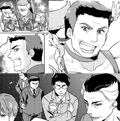 WINGS 2015年4 月号  http://t.co/VG8Q5rnvYh 
「魔法☆中年おじまじょ5」第三話は、グローバル営業部長こと片田さんがメインです。双子の息子が職場見学にやってくる!?ついに「あいつら」も動き始めます! 