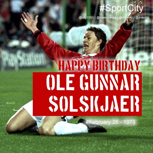 Happy birthday to legend Ole Gunnar Solskjaer as he turns 42 today 