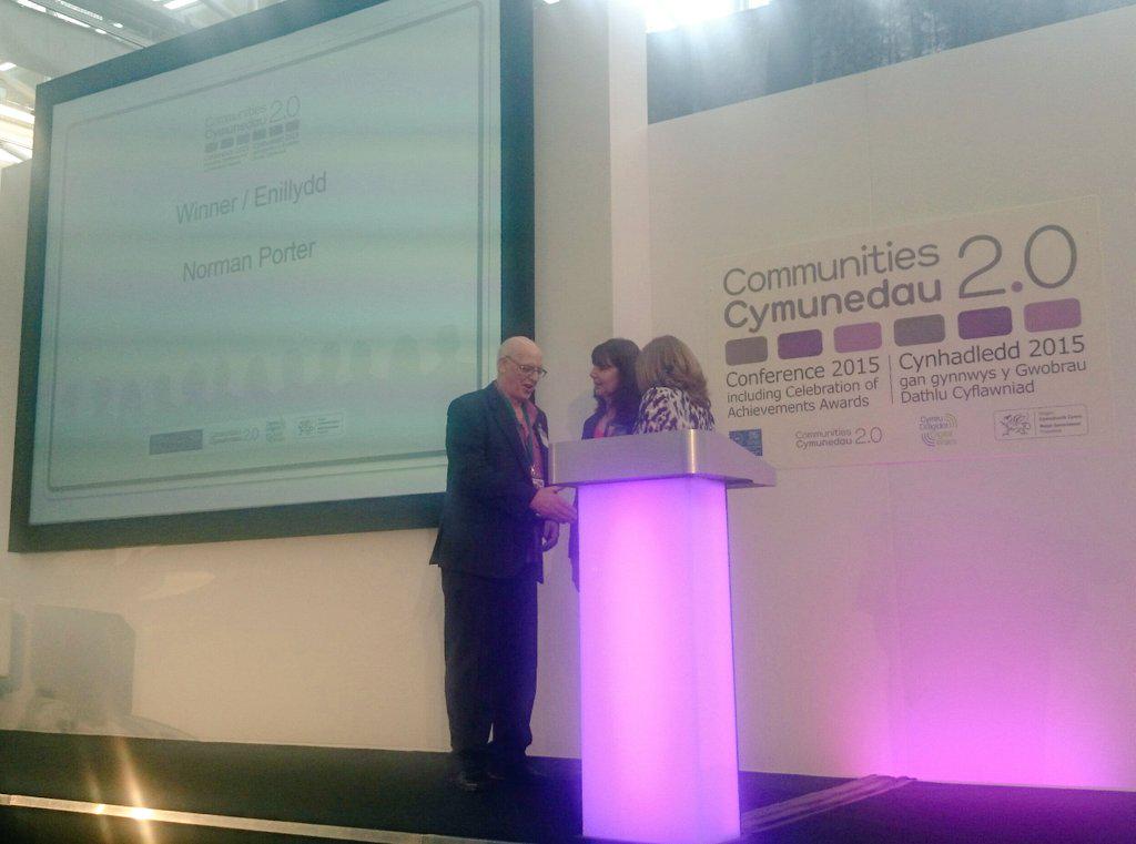 RCTHOMES's tweet photo. Congratulations to Norman Porter winner of individual achievement award at Community 2.0 Achievement Awards #c20conf http://t.co/TLCXQeqGyY