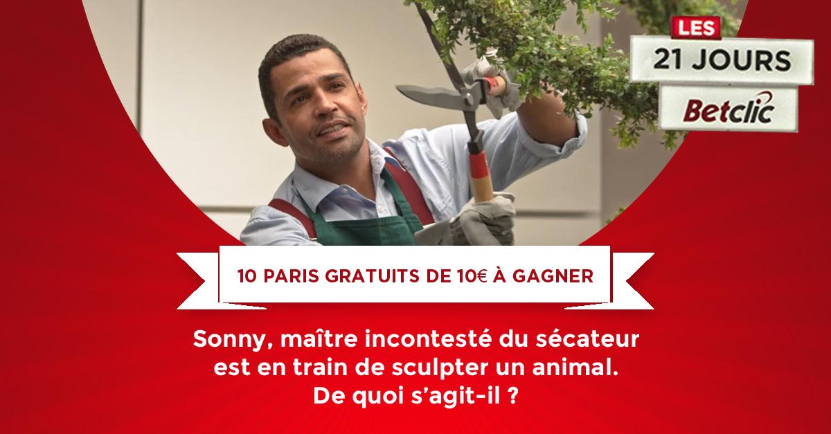 Betclic's tweet image. [#FreeBet] Que sculpte Sonny? RT + votre réponse accompagnée du hashtag #21JBetclic ! Indice: bit.ly/1AnXirj