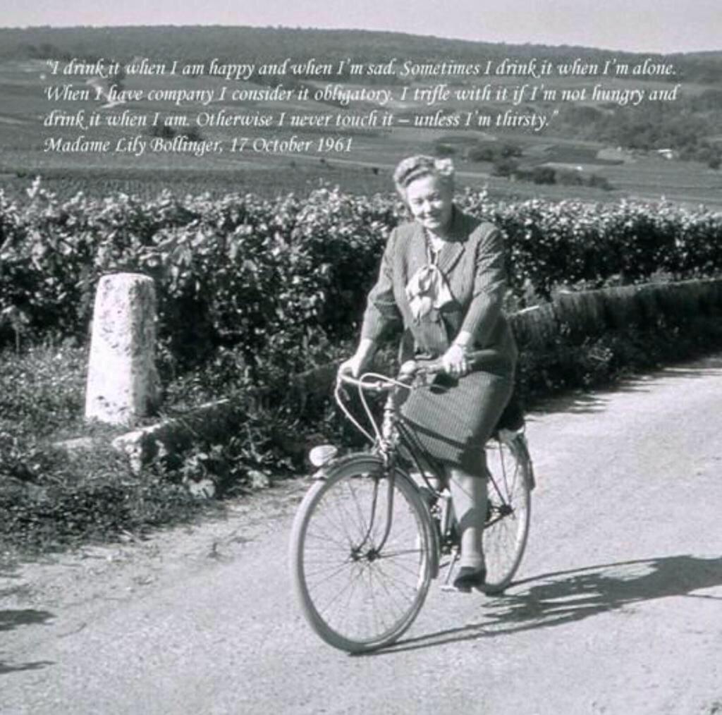 In the words of Madame Bollinger...