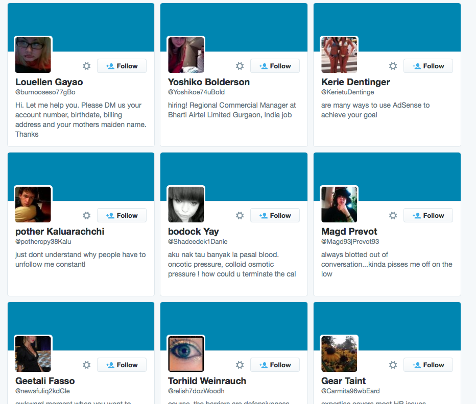 gilbertius's tweet image. It is amusing finding people who have paid for followers on twitter #insecure #ICouldBeWrongBut #RandomNames