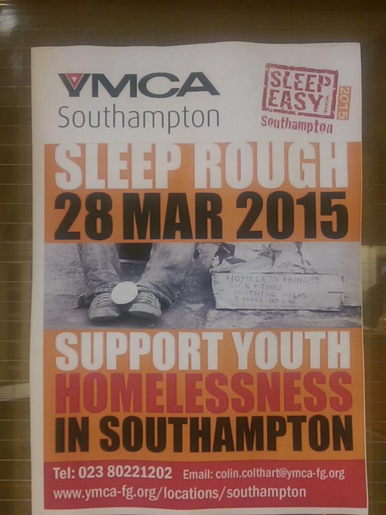 SupportWorkers's tweet image. @YMCASouthampton @HomelessLink #SleepEasy2015