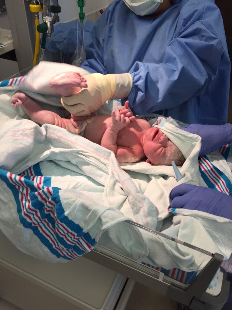 BabyDLG's tweet photo. Here she is. Gabriella Teresa De La Garza. http://t.co/kUee0bwk71