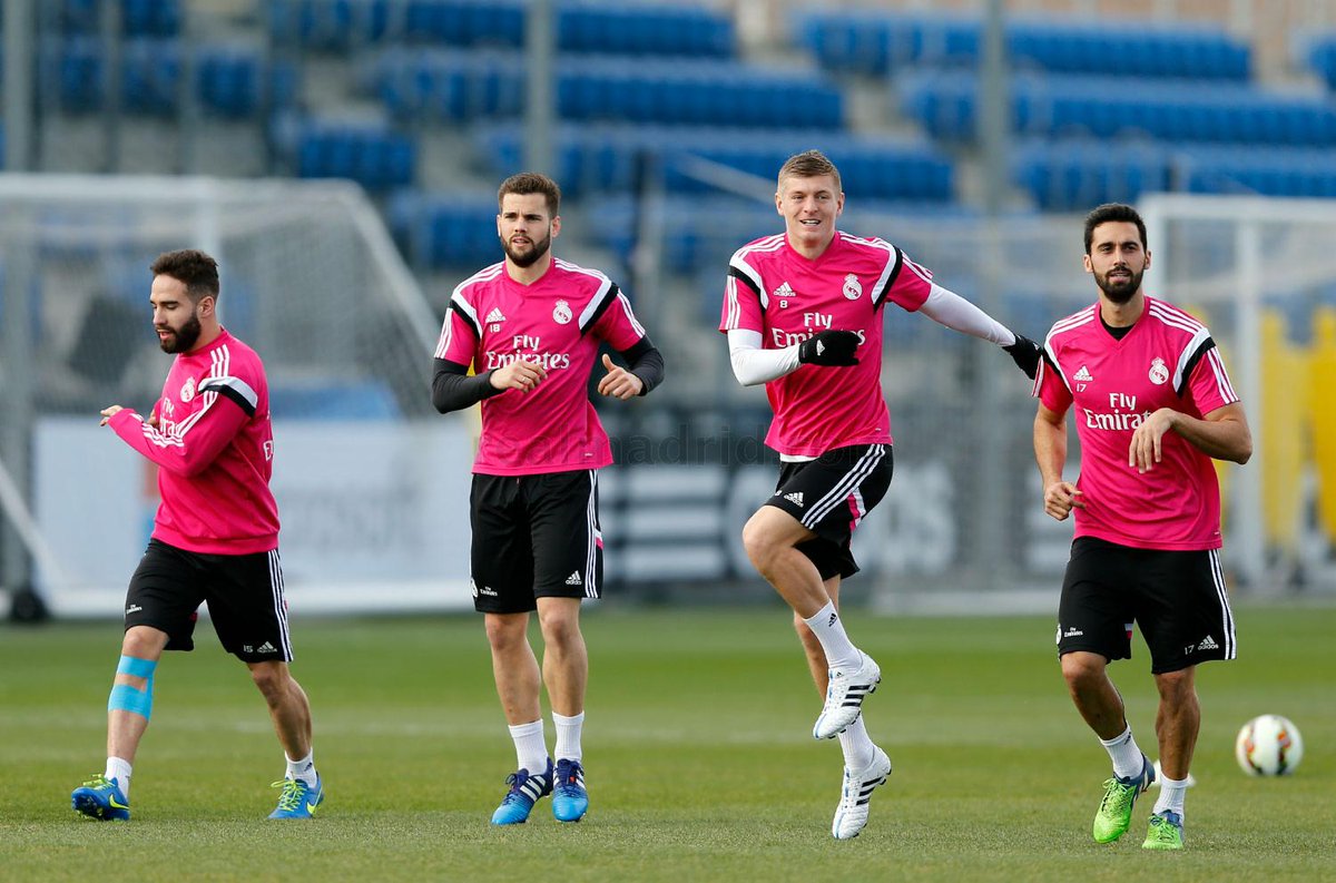 realmadriden's tweet image. PHOTOS: The La Liga leaders continue their preparations for the game against Villarreal #RealMadridvsVILL #HalaMadrid