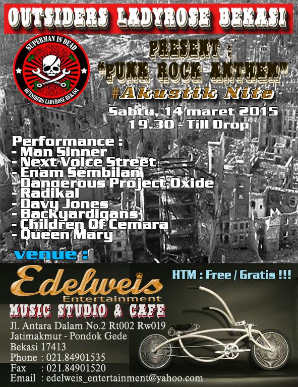 PUNK ROCK ANTHEM #AkustikNite 14 Maret 2015 #Ramaikan " cc : <a href="/jokit_lee/">jokitlee</a> <a href="/putubetel/">Sabar=Tai</a>