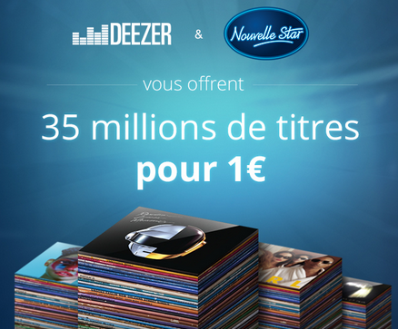 NouvelleStar's tweet image. Vous souhaitez écouter les playlists de #NouvelleStar​ et plus de 35 millions d'autres titres? bit.ly/1A6ZGOa