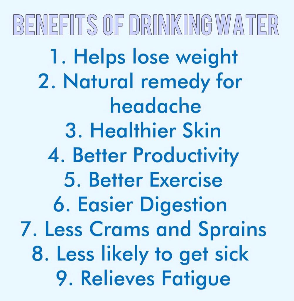 StudySmartTips's tweet image. Benefits of #DrinkingWater include #LoseWeight #HealthySkin #EasyDigestion and much more! #ThirstyThursday