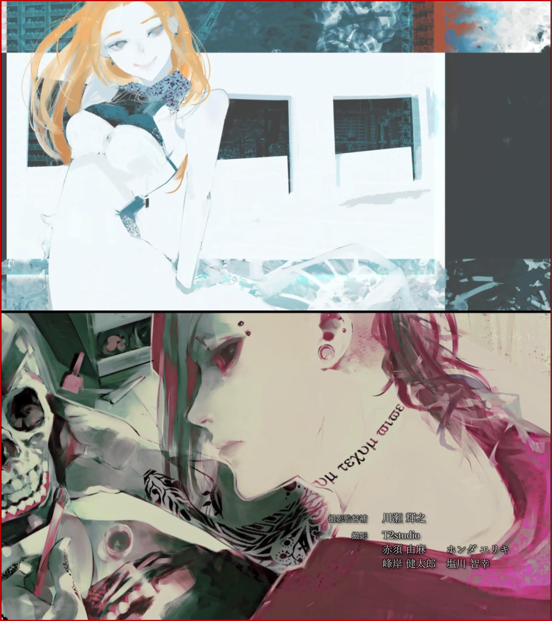 ｪ 東京喰種 A 8話 石田スイ描きおろしedイラスト ピエロの二人 イトリエロいな 東京喰種 Tkg Anime Http T Co Gfngiippgw Twitter