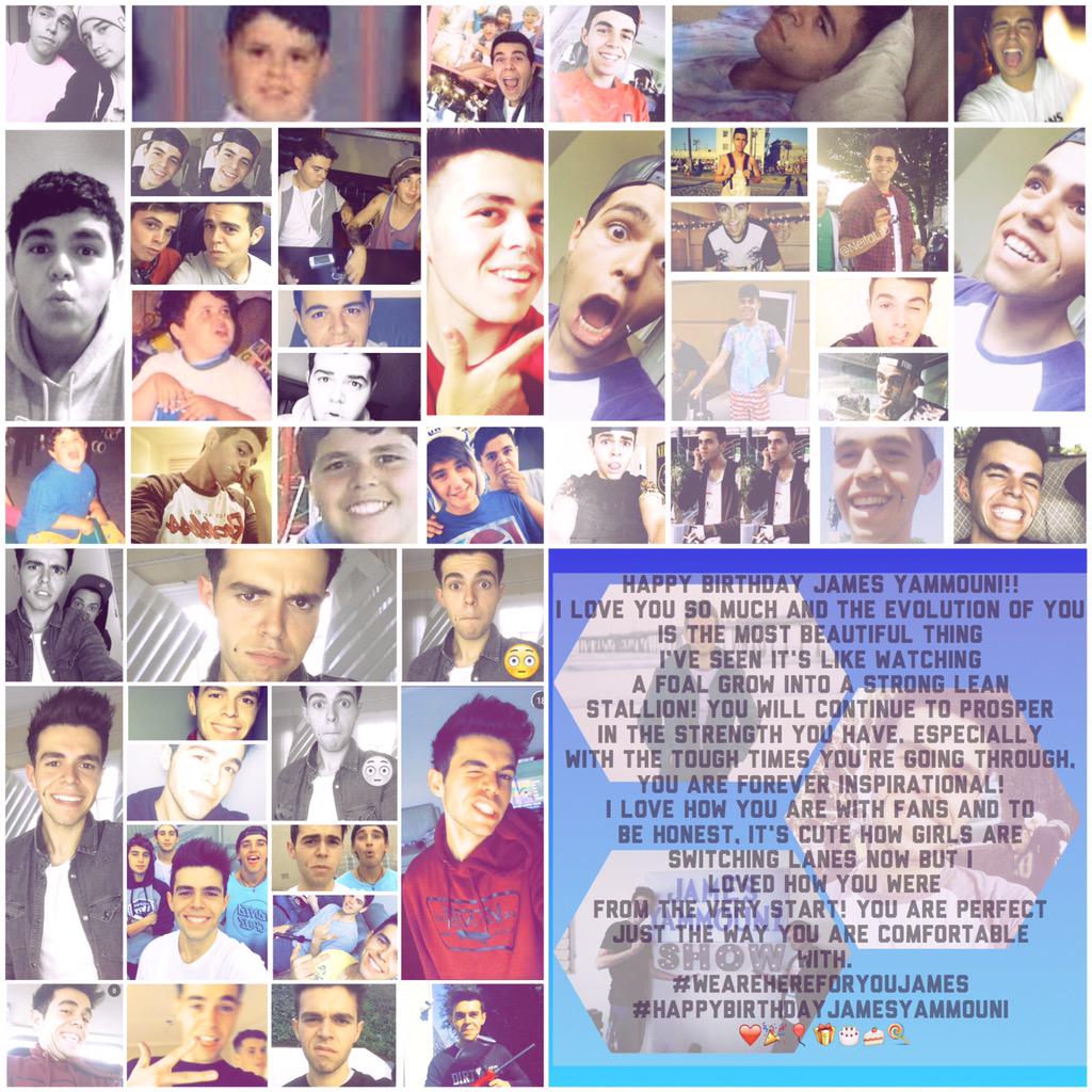 I\m backkk baby happy birthday, i hope you like my message to you and my edit ~ evolution of james  