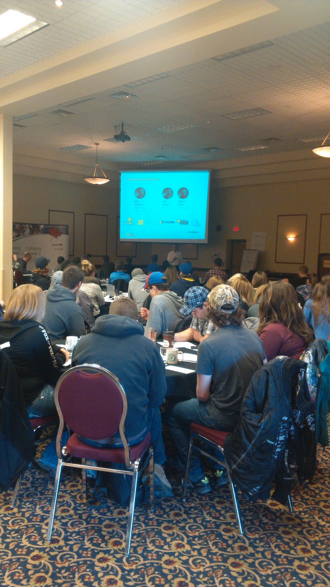 MBYoungFarmers's tweet photo. We are happy to have 40 #ACCaggies here today taking in day 2 of #mbyfc15 #youngfarmers http://t.co/yoOzUTKRXt