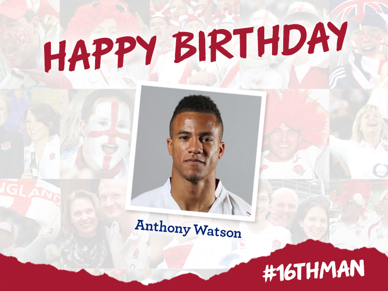 Happy Birthday to Anthony Watson! message us your well wishes. 