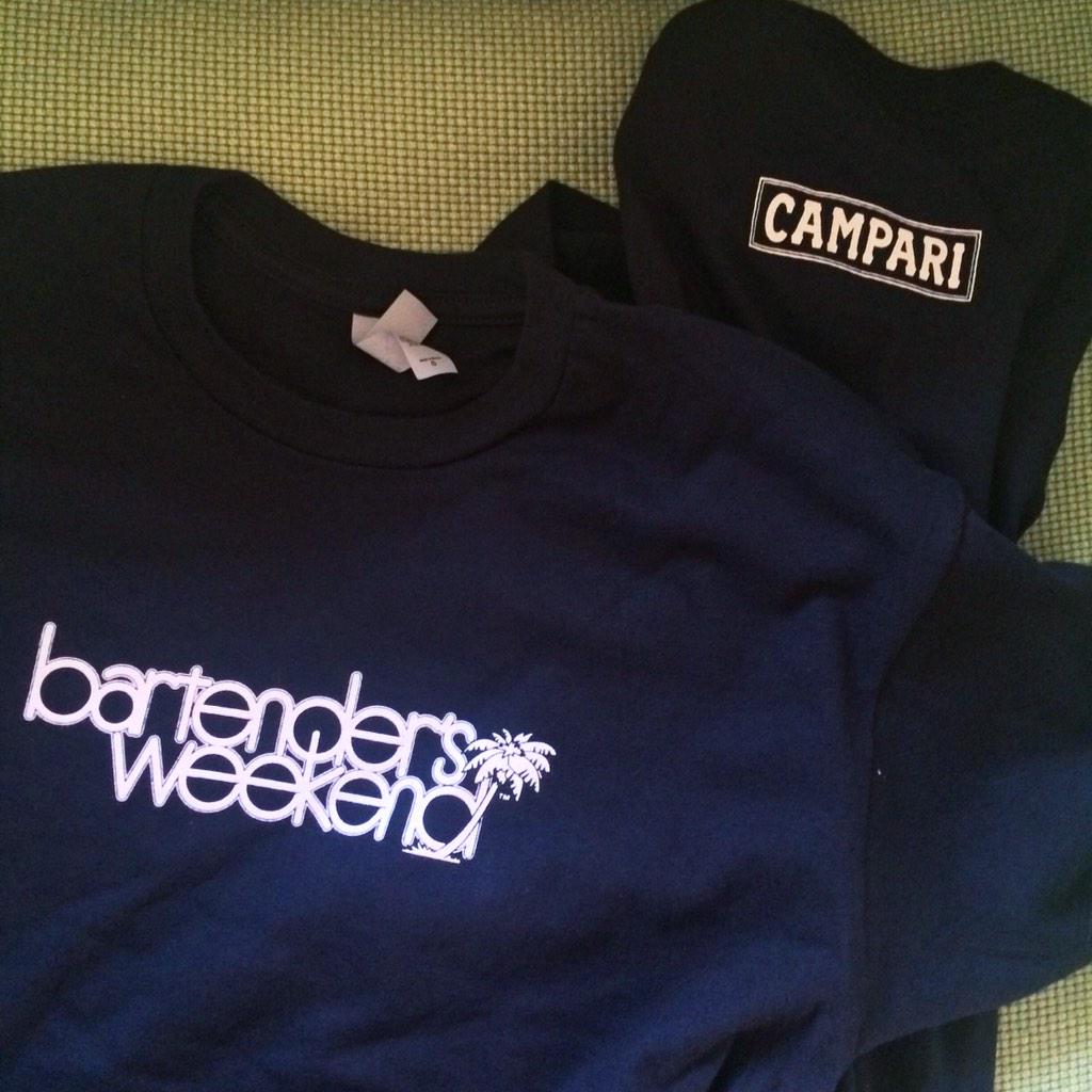 Look for T-shirts at Campari-sponsored events. We have a limited number available, grab 'em while you can!