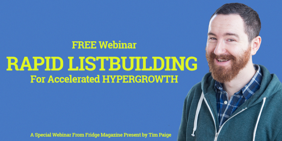 The Count Down Is On To This Special #Webinar on RAPID LISTBUILDING With <a href="/TimThePaige/">Tim Paige</a> - fmit.co/1zy6dm0