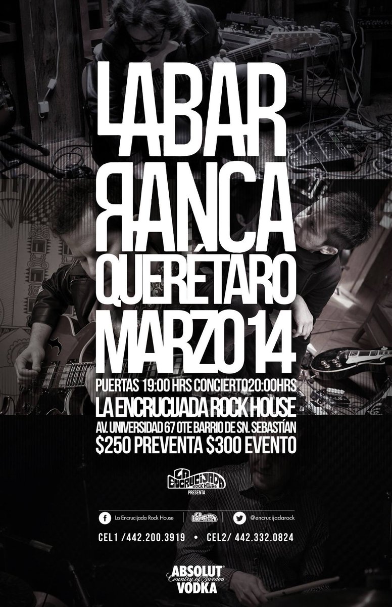 SonarQro's tweet photo. El Rock de una de las bandas más importantes llega a #Querétaro @LaBarrancaMx  

Marzo 14 / @encrucijadarock / 8 PM http://t.co/9h6uuPElho