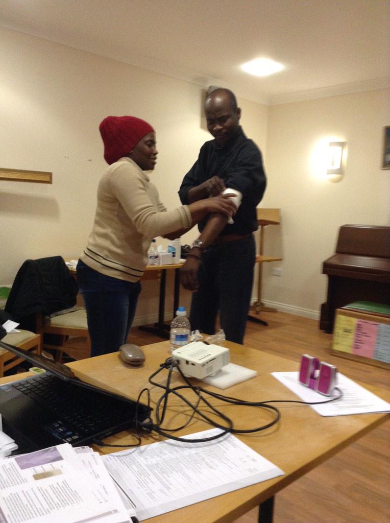 Jamma_Umoja's tweet photo. Paediatric first Aid training for all staff at Jamma Umoja http://t.co/d6PnanddUr