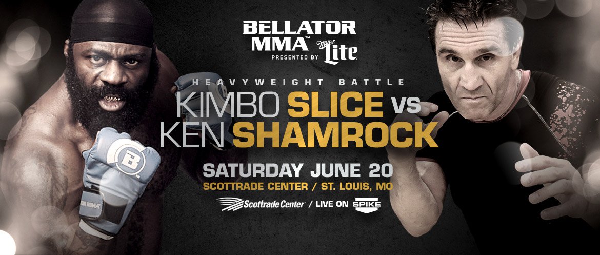 Bellator MMA signs Kimbo Slice vs. Ken Shamrock live and free on Spike TV. 