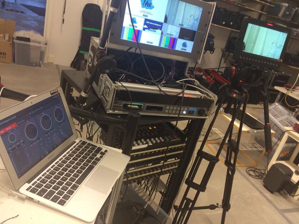 Fotokimster's tweet photo. Tried the #BlackmagicStudioCamera with CCU through SDI and #Atem mixer today. Pretty cool. @BlackmagicUser #fkdv http://t.co/usUzFznnNX