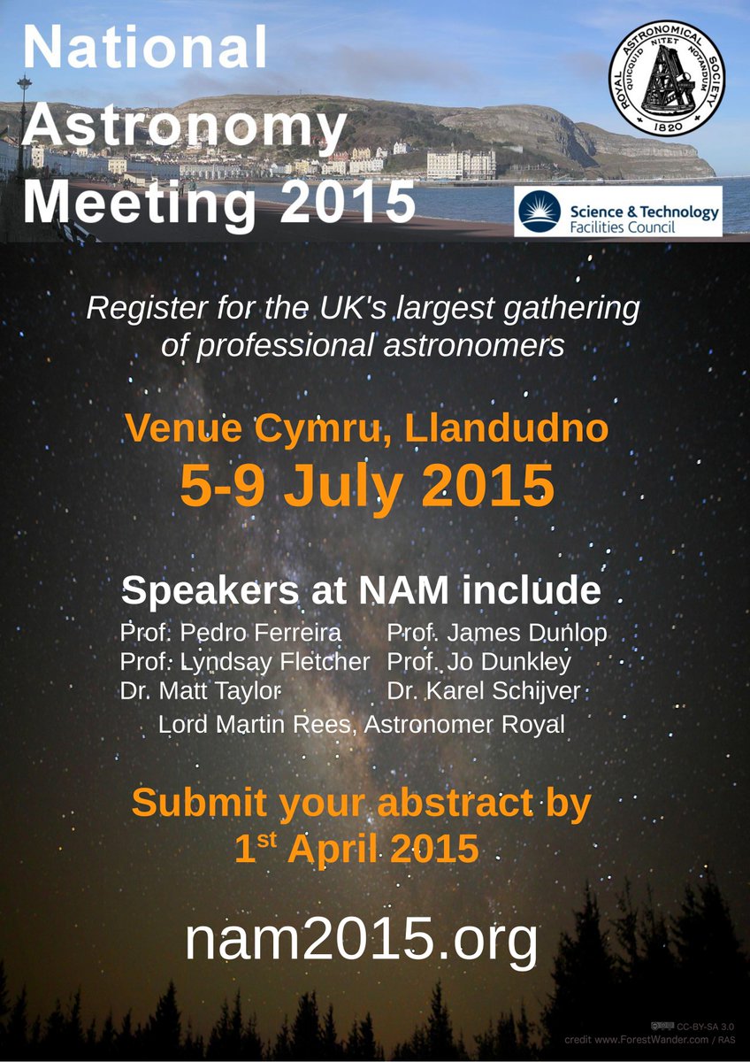 Talk and poster abstract submissions are now open for #nam2015! The deadline is 1 April. nam2015.org