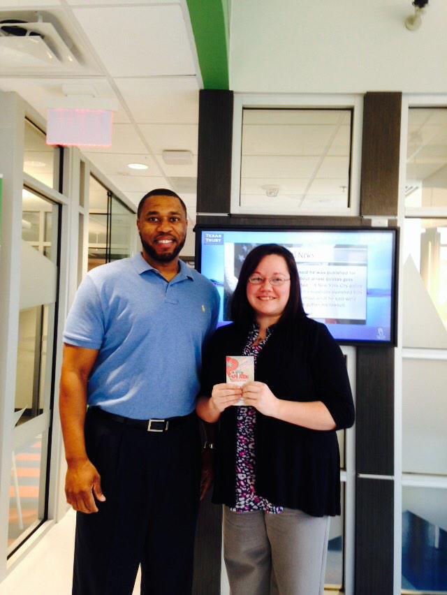 Cindy_TXTCU's tweet photo. Our last pizza for a semester winner. Congrats Kimberlee http://t.co/wmA2yHZZwz